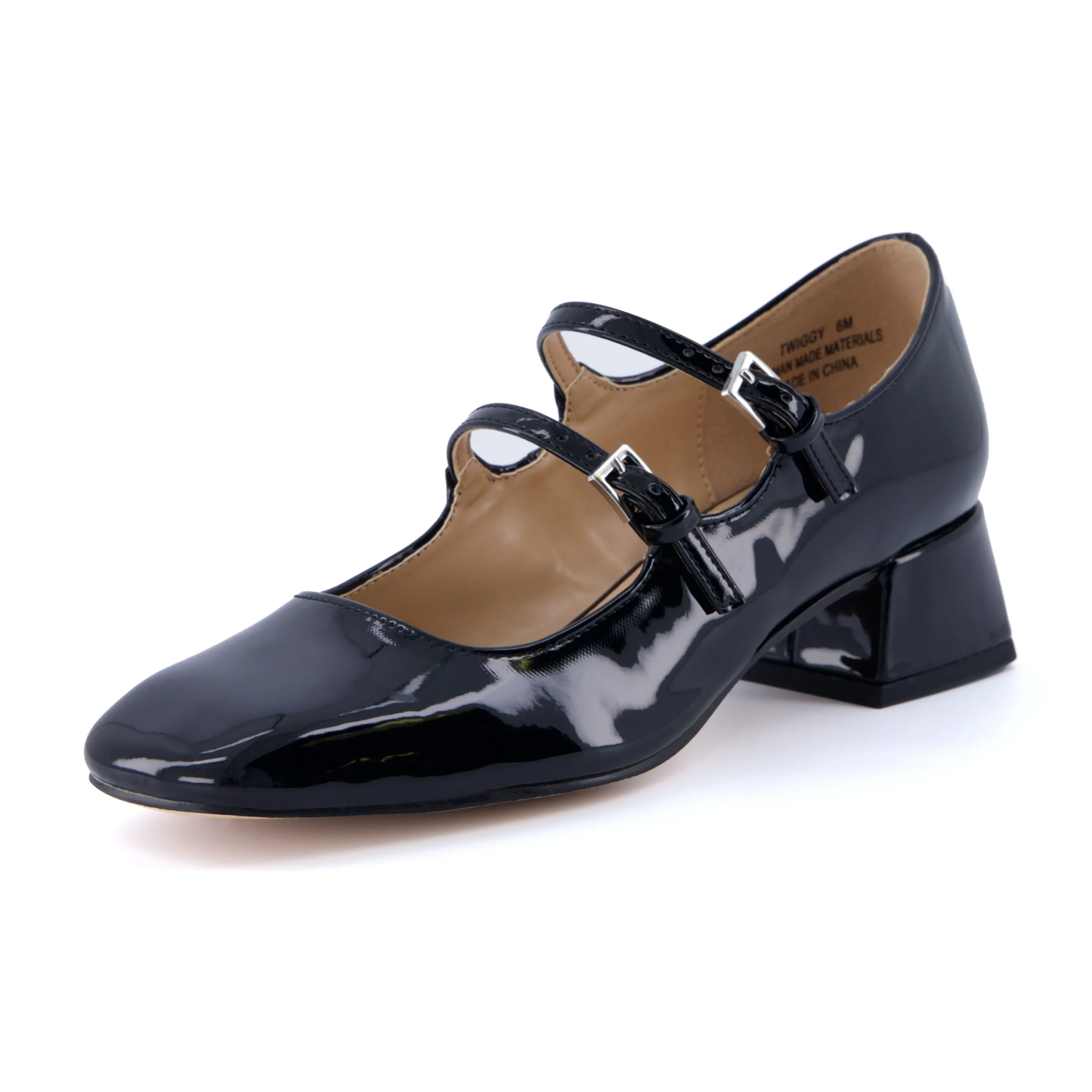 Mary Janes>Cushionaire Twiggy Patent Mary Jane