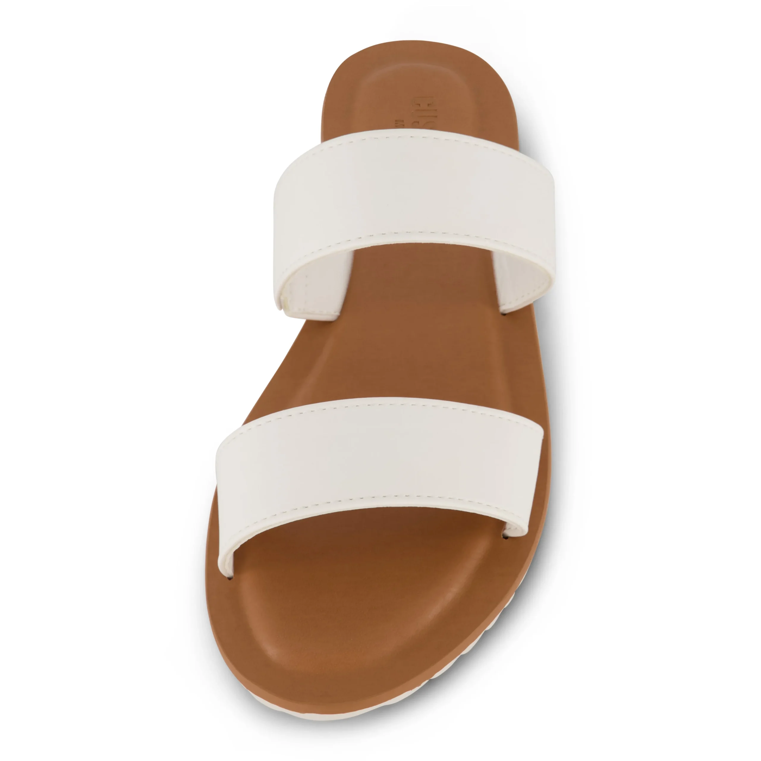 Slide Sandals | Flat Sandals>Cushionaire Vera Two Band Slide Sandal