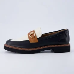 Loafers | Casuals>Cushionaire Verve Slip On Loafer Black/White