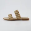 Slide Sandals | Flat Sandals>Cushionaire Vibe Braided Two Band Sandal