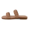 Slide Sandals | Flat Sandals>Cushionaire Vicki Braided Two Band Sandal