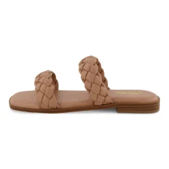 Slide Sandals | Flat Sandals>Cushionaire Vicki Braided Two Band Sandal