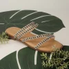Flat Sandals>Cushionaire Vivid Beaded Flat Sandal Tan