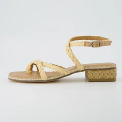 Dress Sandals | Dress Sandals>Cushionaire Wave Raffia Sandal NaturalRaffia